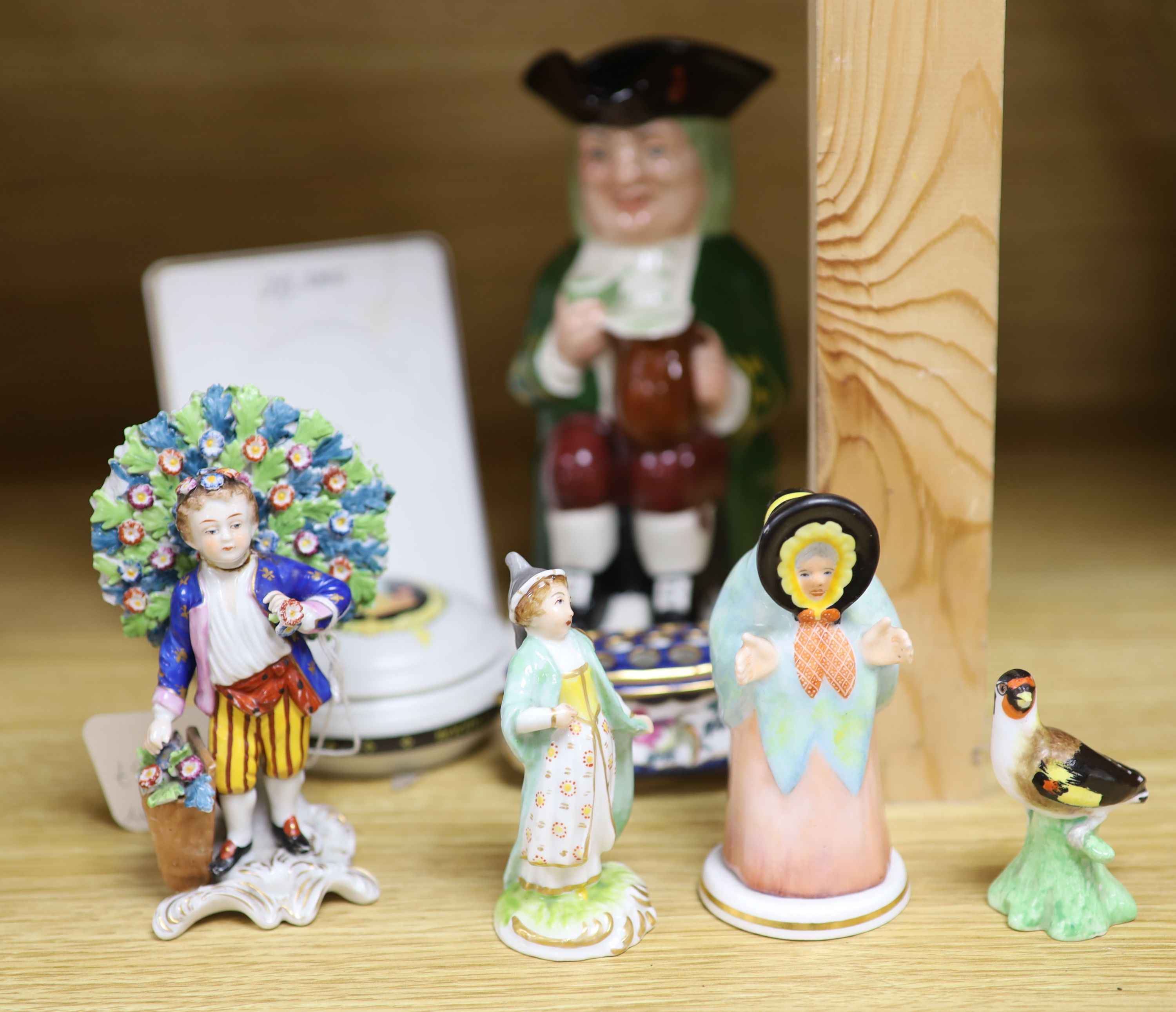 A group of mixed Continental ceramics including Limoges, Crown Staffordshire and Wade